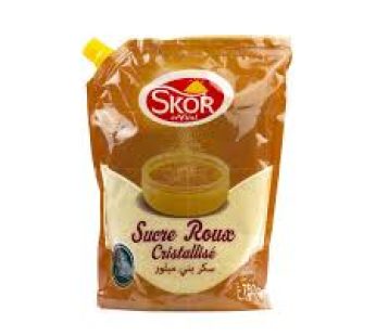 Sucre Roux Cristallisé Skor – 750g – Avec verseur