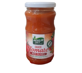 Sauce tomate aux olives Moulin Vert  – 350g