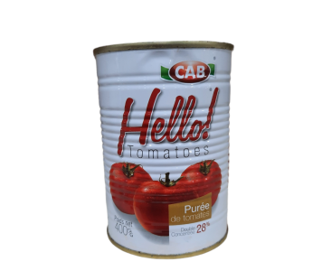 Purée de tomates double concentrée – CAB Hello – 400g