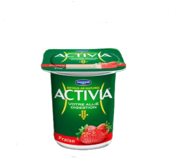 Yaourt aromatisé Activia – Fraise – 100g