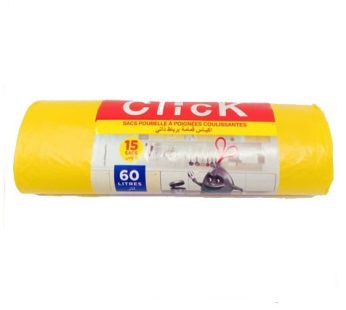 sacs poubelle Click – 60L – 15 sacs