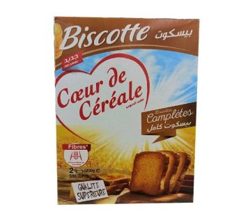 Biscottes Coeur de Céréale – Complètes  – 250g