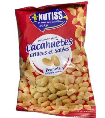 Cacahuètes grillées et salées Nutiss 