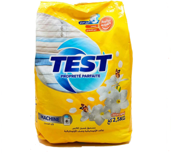 Lessive en poudre Test machine – Fleurs blanches – Sac 2.5kg