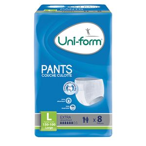 Couches culottes pour adultes Uni-Form Pants - Large - 8pcs - Courses Net