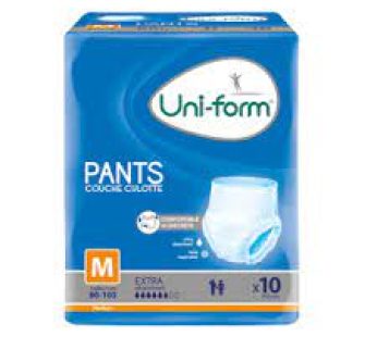 Couches culottes pour adultes Uni-Form Pants – Medium – 10pcs