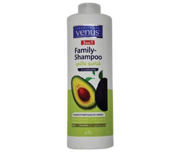 Shampooing Venus Family Shampoo 3en1- à l’extrait d’avocat – Cheveux abimés – 1L