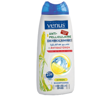 Shampooing Venus Anti-pelliculaire Dermolamine – Citron – Cheveux gras – 250ml