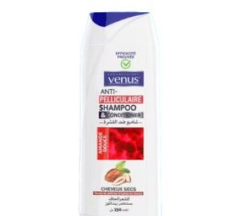 Shampooing et aprés shampooing  Anti-pelliculaire Venus – Amande douce – Cheveux secs -250ml