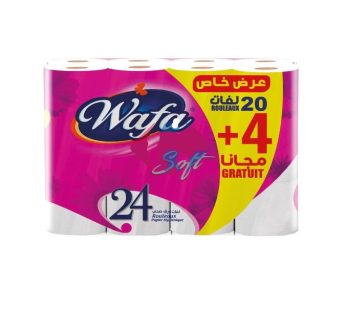 Papier hygiénique Wafa Soft – 24 pcs