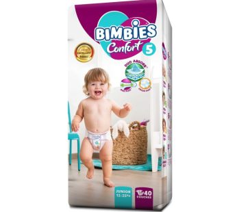Couches bébé BIMBIES-CONFORT JUNIOR – N5 – 40pcs