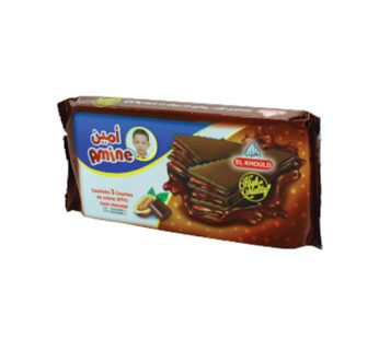 Gaufrettes Amine chocolat – fourrées à la crème goût chocolat – 16 pcs