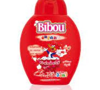Shampooing et gel douche Bibou – pour enfant 3en1- Framboise- Ne pique pas les yeux