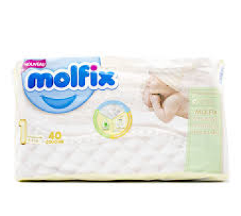 Couches bébé Molfix – N1 – nouveau-né – 40pcs