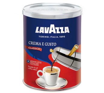 Café moulu Lavazza – Crema E gusto- 250g – boite métallique