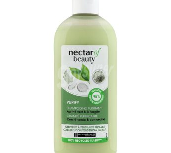 Shampooing purifiant Nectar of Beauty – au thé vert et à l’argile – cheveux à tendance grasse – 400ml